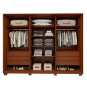 Ver imagem 6 de Guarda Roupa  Ollie 6 Portas 6 Gavetas 6 Prateleiras 100% MDF com Espelho e com Pés 