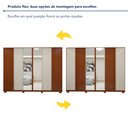 Ver imagem 5 de Guarda Roupa  Ollie 6 Portas 6 Gavetas 6 Prateleiras 100% MDF com Espelho e com Pés