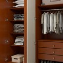 Ver mais imagens de Guarda Roupa  Ollie 6 Portas 6 Gavetas 6 Prateleiras 100% MDF com Espelho e com Pés