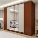 Ver imagem 2 de Guarda Roupa  Ollie 6 Portas 6 Gavetas 6 Prateleiras 100% MDF com Espelho e com Pés