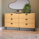 Ver imagem 3 de Cômoda 6 Gavetas em Mdf Quarto Design Contemporâneo