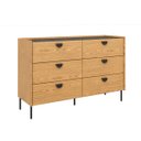 Ver imagem 1 de Cômoda 6 Gavetas em Mdf Quarto Design Contemporâneo