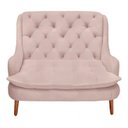 Ver imagem 1 de Namoradeira Lille Suede Rosa Bebe - Dominic Decor