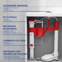 Ver imagem 4 de Kit Reparo Caixa Acoplada Vaso Sanitario Assento Banheiro Descarga Botao Acionamento Superior Lavabo
