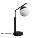 Ver imagem 5 de Abajur de Mesa Inclinado Interruptor Globo Vidro 12cm Lampada Branco Frio Decoração Casa