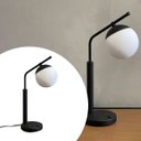 Ver imagem 2 de Abajur de Mesa Inclinado Interruptor Globo Vidro 12cm Lampada Branco Frio Decoração Casa