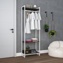Ver imagem 3 de Estante Closet c/03 Prateleiras Dynamica 60 cm Est.Branca