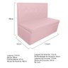 Sofá Anabela Suede - ADJ Decor - Rosa Bebê - 4