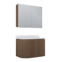 Ver imagem 1 de Conjunto Gabinete para Banheiro Suspenso Emma 80cm