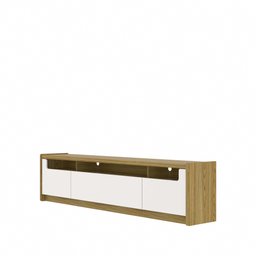 Rack para TV até 75 Polegadas Osborn (221cm) - Off White/Freijó - 2