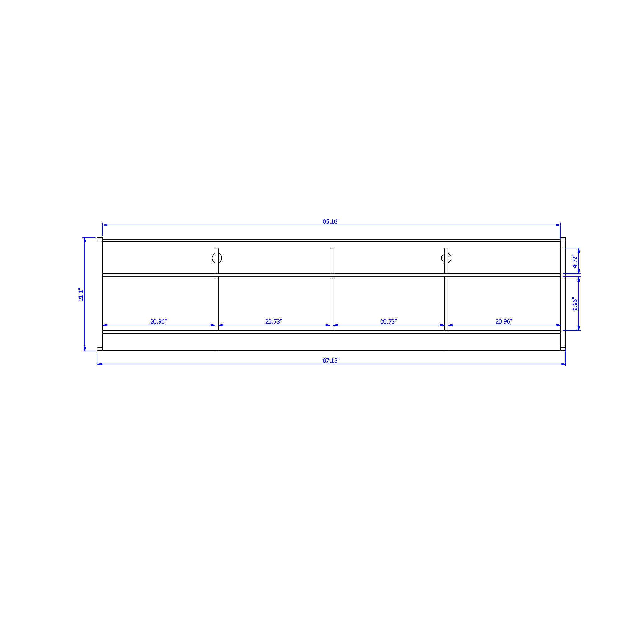 Rack para TV até 75 Polegadas Osborn (221cm) - Off White/Freijó - 8