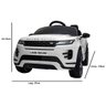 Carro Eletrico Land Rover Evoque Branco 12v - Importway - 6