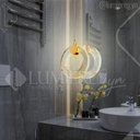 Ver imagem 2 de Pendente de Cristal 15cm Dourado 3000k- Sindora Dcd02139