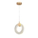 Ver imagem 1 de Pendente de Cristal 15cm Dourado 3000k- Sindora Dcd02139