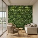 Ver imagem 1 de 1,5m² Kit Jardim Vertical Artificial 3d Uv Resistente Folhagem Densa Luxo