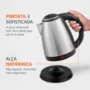 Ver imagem 3 de Chaleira Elétrica Mondial Premium 2l com Desligamento Automático 1200w Inox 220v - Ce-06