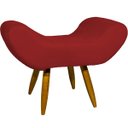 Ver imagem 4 de Kit 2 Poltronas Decorativas Para Sala Recepção Escritório Consultório + Puff Emilia Suede