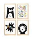 Ver imagem 1 de Kit Quadro Moderno Colours Decorativo Infantil Quarto Criança Bebê Enxoval Infantil