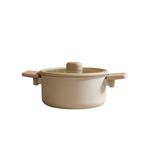 Caçarola Neoflam Chou Chou com Revestimento Cerâmico 18cm Cor Bege