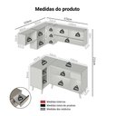 Ver imagem 7 de Cozinha Completa Nice 8 Portas 1 Gaveta MDP 325cm Crema Madesa