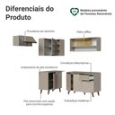Ver imagem 4 de Cozinha Completa Nice 8 Portas 1 Gaveta MDP 325cm Crema Madesa