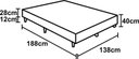 Ver imagem 3 de Base Box Casal Sintético Branco