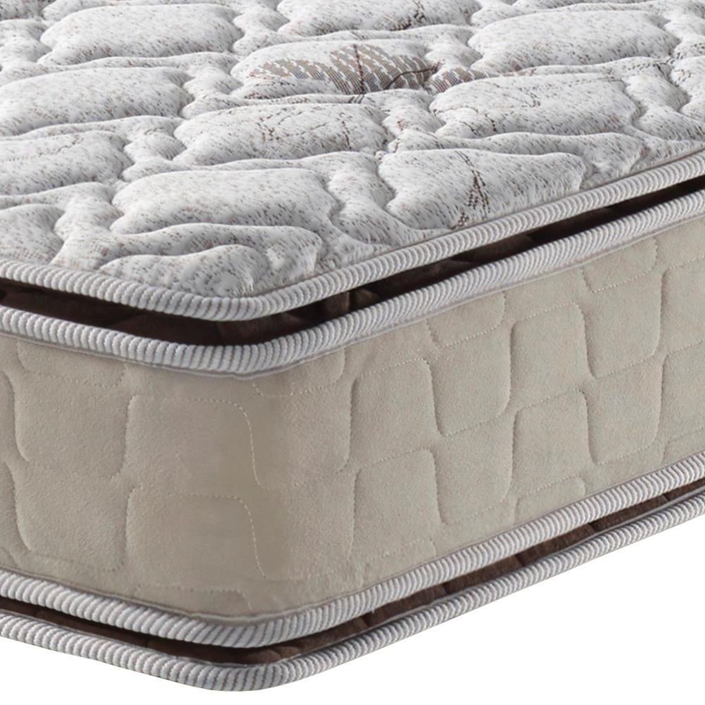 Colchão Queen Anjos Orleans Espuma D70/D28 Dupla Face Pillow Top Bege 158x198x26cm - 4