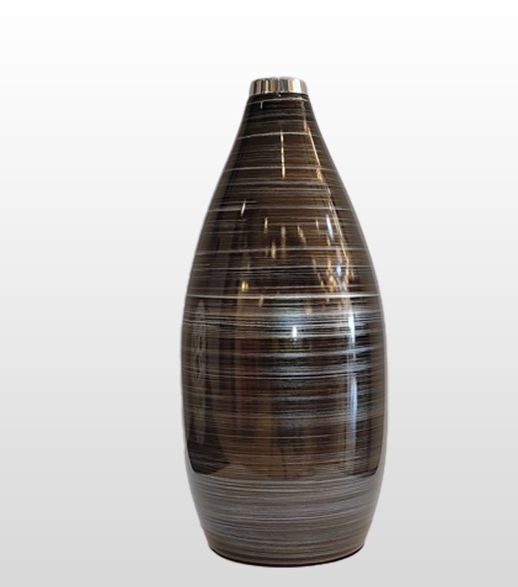 VASO REAL TERRA COM ALUMINIO