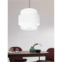 Ver imagem 5 de Lustre Sala de Jantar com Desvio Vivare Md-4398 Cúpula em Tecido 45cm Branco 127/220v