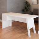 Ver imagem 5 de Mesa Escrivaninha 2 Gavetas para Escritório Veneza Branco - Panorama Móveis