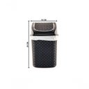 Ver imagem 7 de Kit Escorredor de Pratos + Lixeira Basculante 4,5l + Porta Detergente e Esponja em Plástico Rattan