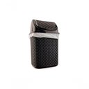 Ver imagem 2 de Kit Escorredor de Pratos + Lixeira Basculante 4,5l + Porta Detergente e Esponja em Plástico Rattan