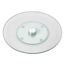 Ver imagem 4 de Centro de Mesa Giratório Vidro Tábua de Frios Petiscos Doces