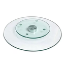 Ver imagem 5 de Centro de Mesa Giratório Vidro Tábua de Frios Petiscos Doces