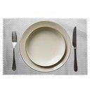 Ver imagem 4 de Jogo 2 Lugar Americano Retangular Mesa Pvc Antiderrapante Flex Cinza 45x30cm Lyor