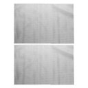 Ver imagem 1 de Jogo 2 Lugar Americano Retangular Mesa Pvc Antiderrapante Flex Cinza 45x30cm Lyor