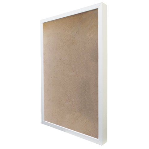 Moldura Caixa 3cm Branca 21x30cm Tacolado.