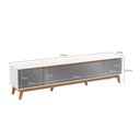 Ver imagem 2 de Rack Kappesberg 3 Portas Branco/chumbo 218cm