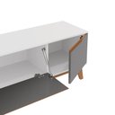 Ver imagem 3 de Rack Kappesberg 3 Portas Branco/chumbo 218cm