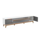 Ver imagem 4 de Rack Kappesberg 3 Portas Branco/chumbo 218cm