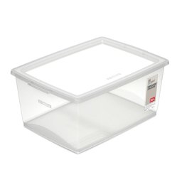 Caixa Organizadora Plástica Cristal 30l My Closet Ordene - 1