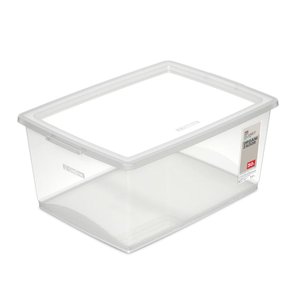 Caixa Organizadora Plástica Cristal 30l My Closet Ordene