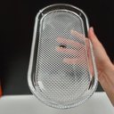 Ver imagem 3 de Prato Boleira Home&co Oval Vidro 3x34x16cm Transparente