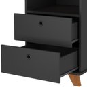 Ver mais imagens de Kit 02 Gaveteiros para Escritório Home Office 2 Gavetas Diem A02 Freijó Preto - Lyam Decor