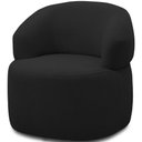 Ver imagem 5 de Kit 2 Poltronas Giratórias Sala de Estar Living Orgânico Carmen F04 Veludo Preto - Lyam Decor