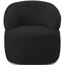 Ver imagem 6 de Kit 2 Poltronas Giratórias Sala de Estar Living Orgânico Carmen F04 Veludo Preto - Lyam Decor