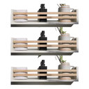 Ver imagem 1 de Kit 3 Prateleiras Brancas para Banheiro Mdf - Cedrinho (acompanha Itens para a Fixação)