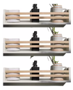 Ver imagem 1 de Kit 3 Prateleiras Brancas para Banheiro Mdf - Cedrinho (acompanha Itens para a Fixação)