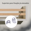 Ver imagem 2 de Kit 3 Prateleiras Brancas para Banheiro Mdf - Cedrinho (acompanha Itens para a Fixação)