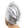 Touca Toalha de Secar Cabelo Pós Banho Prática Branca - 1